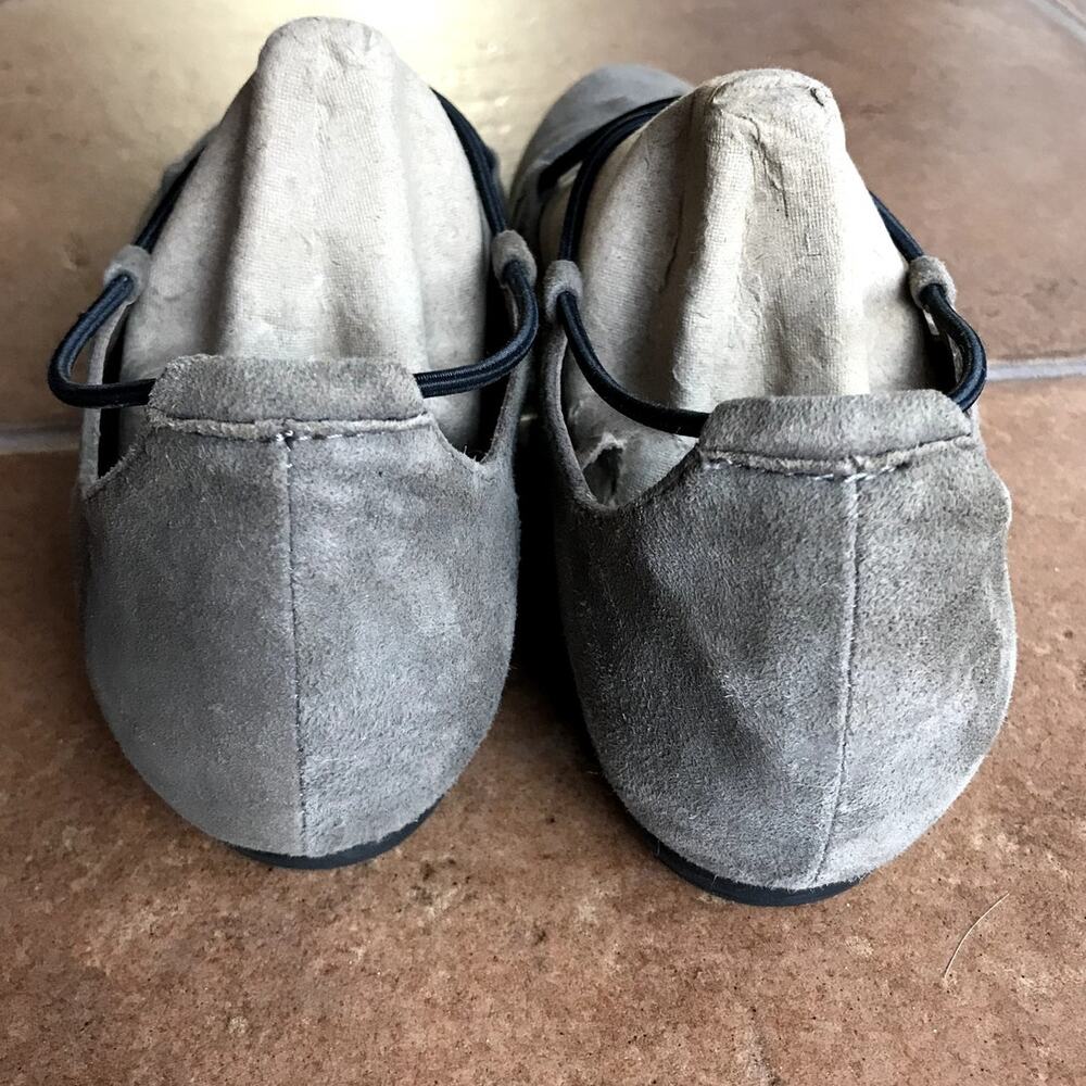 Earthies by Earth Brown Suede Ballet Slippers w Crossover Cords size 8.5 - Picture 6 of 16